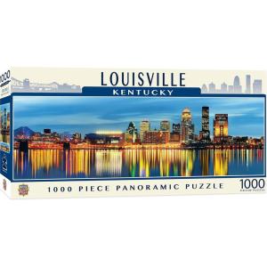 MasterPieces – 1000 Piece Jigsaw Puzzle, Las Vegas Skyline Panoramic, Fun for Adults, Family, Kids 13″x39(Louisville)