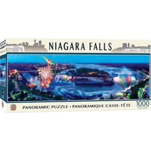 MasterPieces – 1000 Piece Jigsaw Puzzle, Las Vegas Skyline Panoramic, Fun for Adults, Family, Kids 13″x39(Niagara Falls)