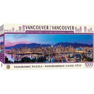 MasterPieces – 1000 Piece Jigsaw Puzzle, Las Vegas Skyline Panoramic, Fun for Adults, Family, Kids 13″x39(Vancouver Canada)