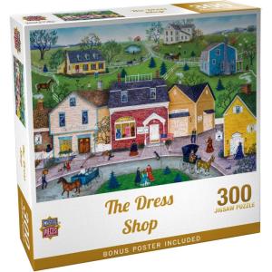 MasterPieces – 1000 Piece Jigsaw Puzzle, The Dress Shop, Fun for Adults, Family, Kids, 19.25″ x 26.75″(300 Piece)