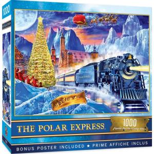 MasterPieces 1000 Piece Christmas Jigsaw Puzzle – Village Square – 19.25″x26.75″(The Polar Express)