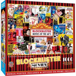MasterPieces 1000 Piece Jigsaw Puzzle for Adults, Family, Or Youth – 70’s Blockbusters – 19.25″x26.75″(60s Blockbusters)