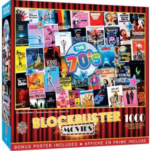 MasterPieces 1000 Piece Jigsaw Puzzle for Adults, Family, Or Youth – 70’s Blockbusters – 19.25″x26.75″(70s Blockbusters)