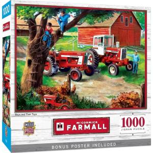 MasterPieces 1000 Piece Jigsaw Puzzle for Adults, Family, Or Youth – Boys and Their Toys – 19.25″x26.75″(Boys and Their Toys)