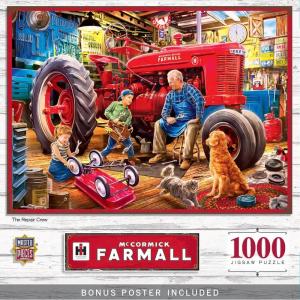 MasterPieces 1000 Piece Jigsaw Puzzle for Adults, Family, Or Youth – Boys and Their Toys – 19.25″x26.75″(The Repair Crew)