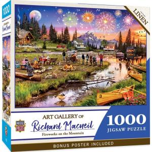 MasterPieces 1000 Piece Jigsaw Puzzle for Adults, Family, Or Youth – Fireworks on The Mountain – 19.25″x26.75″(Fireworks on the Mountain)