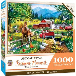MasterPieces 1000 Piece Jigsaw Puzzle for Adults, Family, Or Youth – Fireworks on The Mountain – 19.25″x26.75″(White Dove Farm)