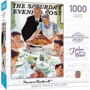 MasterPieces 1000 Piece Jigsaw Puzzle for Adults, Family, Or Youth – Freedom from Want – 19.25″x26.75″
