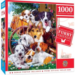 MasterPieces 1000 Piece Jigsaw Puzzle for Adults, Family, Or Youth – Sitting Pretty – 19.25″x26.75″(Ready for Work)