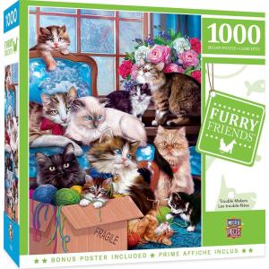 MasterPieces 1000 Piece Jigsaw Puzzle for Adults, Family, Or Youth – Sitting Pretty – 19.25″x26.75″(Trouble Makers)