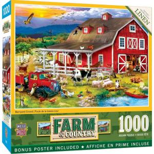 MasterPieces 1000 Piece Jigsaw Puzzle for Adults, Family, Or Youth – for Top Honors – 19.25″x26.75″(Barnyard Crowd)
