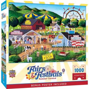 MasterPieces Fairs & Festivals – Balloon & Craft Fair 1000pc Puzzle(Summer Carnival)