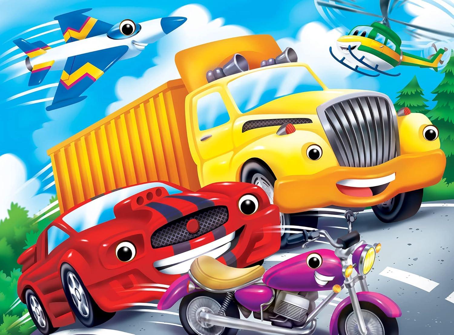imageMasterPieces Holiday Googly Eyes Around The Christmas Tree 48pc PuzzleVehicles