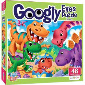 MasterPieces Holiday – Googly Eyes – Around The Christmas Tree 48pc Puzzle(Dinos)