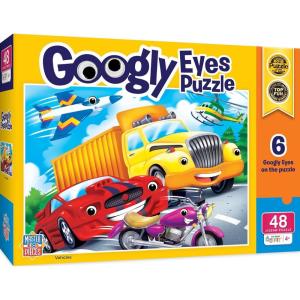 MasterPieces Holiday – Googly Eyes – Around The Christmas Tree 48pc Puzzle(Vehicles)