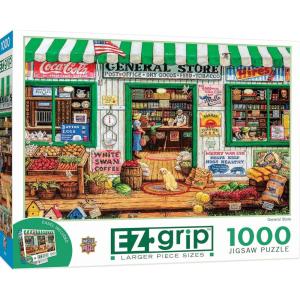 MasterPieces 1000 Piece EZ Grip Jigsaw Puzzle for Adults, Family, Or Youth – Attic Treasures – 23.5″x34″(General Store)