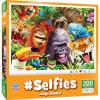 MasterPieces – 200 Piece Jigsaw Puzzle for Kids 8+ Years, #Selfies Wild Waves, Educational and Family Fun Game, Gift Idea for Children, 19″ x 14″(Jungle Friends)