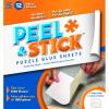 MasterPieces Accessories – 12 Permanent Adhesive Jigsaw Puzzle Glue Sheets with Peel-Off-Backers
