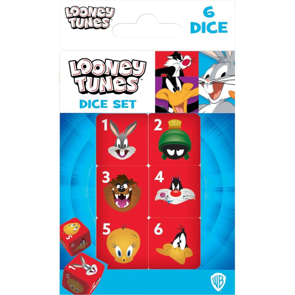 imageMasterPieces Game Day  Route 66 Dice Pack  6 Piece Officially Licensed Dice Set  D6 Standard SizeLooney Tunes