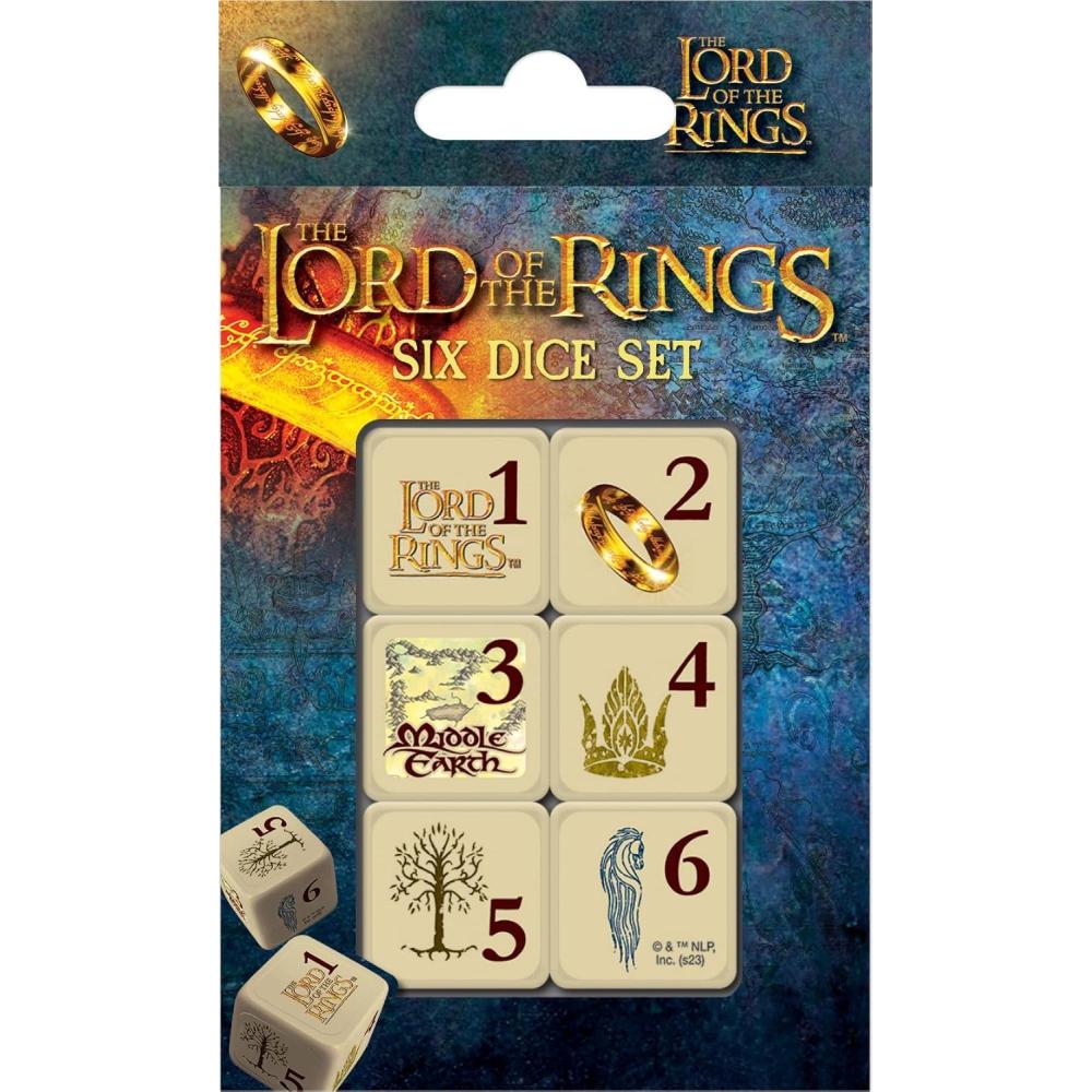 imageMasterPieces Game Day  Route 66 Dice Pack  6 Piece Officially Licensed Dice Set  D6 Standard SizeLord of the Rings