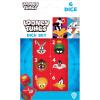 MasterPieces Game Day – Route 66 Dice Pack – 6 Piece Officially Licensed Dice Set – D6 Standard Size(Looney Tunes)