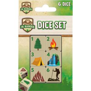MasterPieces Game Day – Route 66 Dice Pack – 6 Piece Officially Licensed Dice Set – D6 Standard Size(Jr. Ranger)