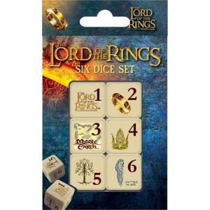 MasterPieces Game Day – Route 66 Dice Pack – 6 Piece Officially Licensed Dice Set – D6 Standard Size(Lord of the Rings)