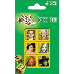 MasterPieces Game Day – Route 66 Dice Pack – 6 Piece Officially Licensed Dice Set – D6 Standard Size(Wizard of Oz)