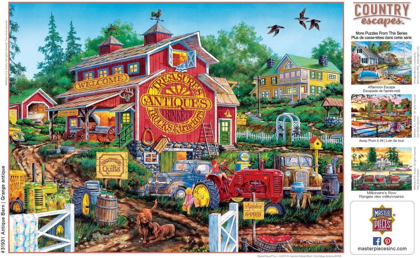 imageMasterpieces 550 Piece Jigsaw Puzzle for Adults and Family Away from it All 18x24Antique Barn