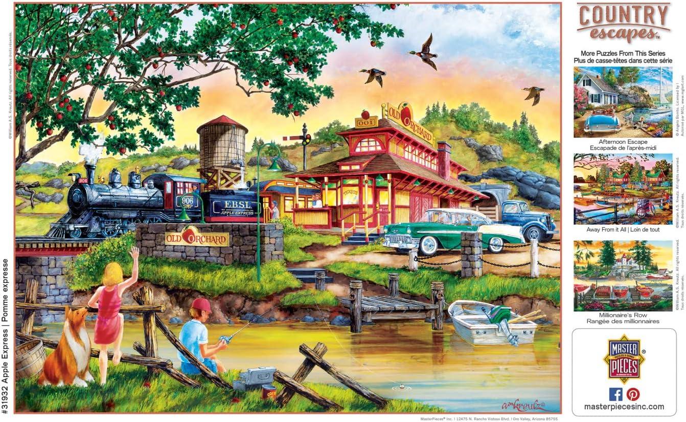 imageMasterpieces 550 Piece Jigsaw Puzzle for Adults and Family Away from it All 18x24Apple Express