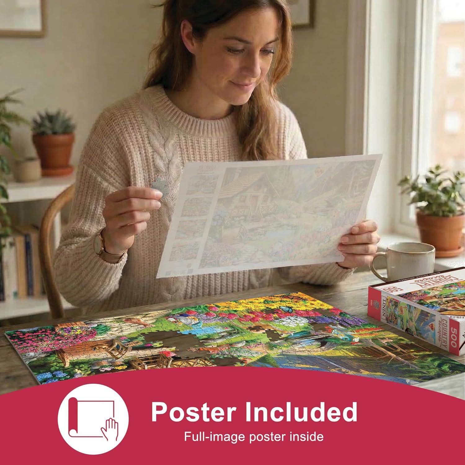 imageMasterpieces 550 Piece Jigsaw Puzzle for Adults and Family Away from it All 18x24Gentle Days Quiet Nights