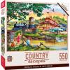 Masterpieces 550 Piece Jigsaw Puzzle for Adults and Family – Away from it All – 18″x24″(Apple Express)