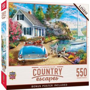 Masterpieces 550 Piece Jigsaw Puzzle for Adults and Family – Away from it All – 18″x24″(Afternoon Escape)