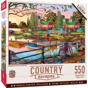 Masterpieces 550 Piece Jigsaw Puzzle for Adults and Family – Away from it All – 18″x24″(Away From it All)