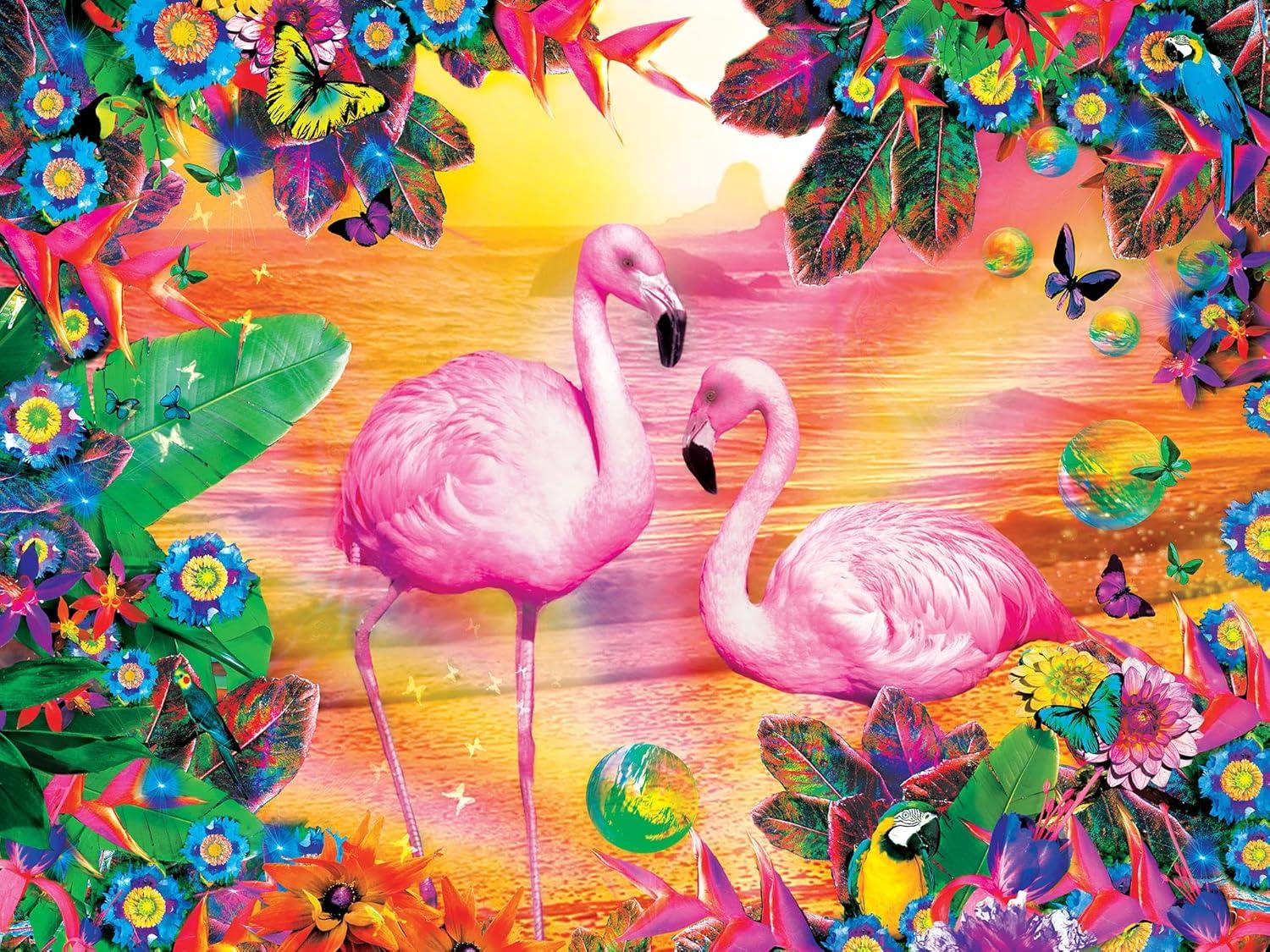 imageMasterPieces 300 Piece EZ Grip Jigsaw Puzzle Fantasy Isle 18x24Pretty in Pink
