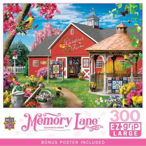 MasterPieces – 300 Piece Jigsaw Puzzle, Large EZ Grip, Goldfinch Farms, Adult & Family Fun, Non-Glare, 18″x24″, Puzzles 300 Pieces for Adults(300 Piece)