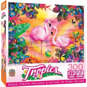 MasterPieces 300 Piece EZ Grip Jigsaw Puzzle – Fantasy Isle – 18″x24″(Pretty in Pink)