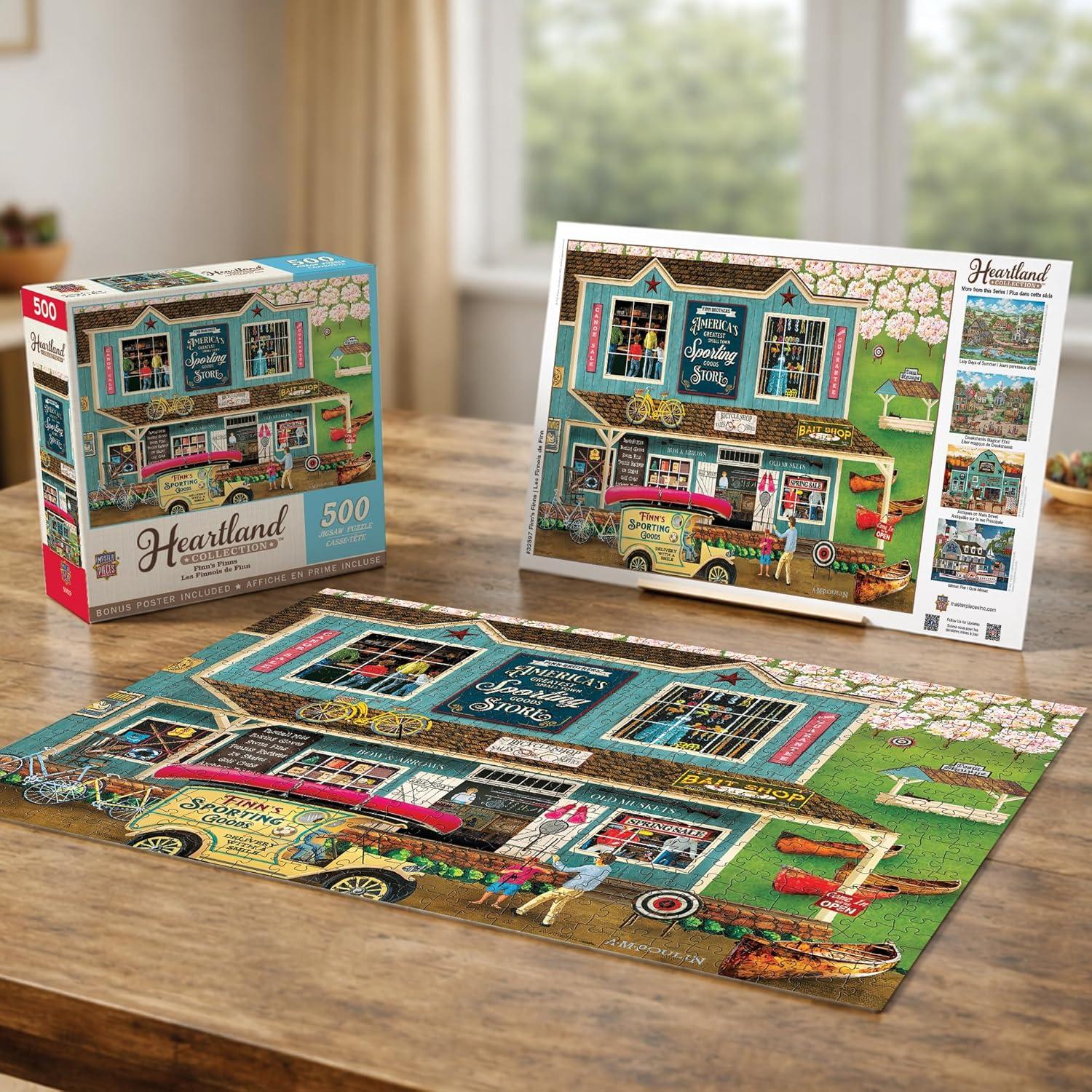 imageMasterPieces 550 Piece Jigsaw Puzzle Crosswinds Fun for Adults Family Kids 18 x 24Finns Finns