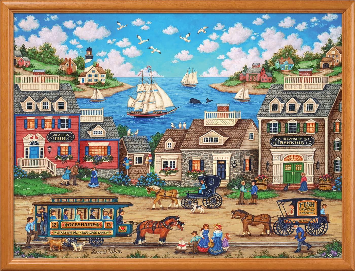 imageMasterPieces 550 Piece Jigsaw Puzzle Crosswinds Fun for Adults Family Kids 18 x 24Oceanside Trolley