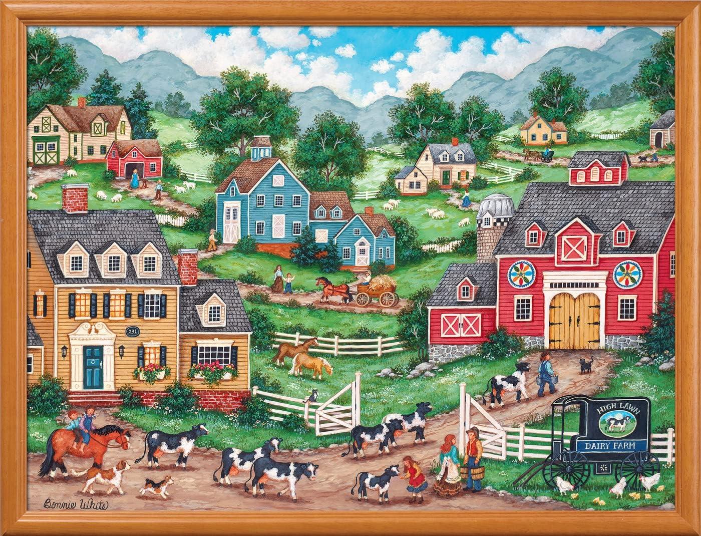imageMasterPieces 550 Piece Jigsaw Puzzle Crosswinds Fun for Adults Family Kids 18 x 24The Curious Calf