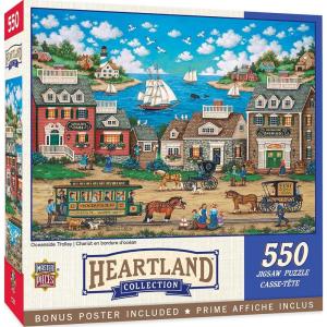 MasterPieces – 550 Piece Jigsaw Puzzle, Crosswinds, Fun for Adults, Family, Kids, 18″ x 24″(Oceanside Trolley)