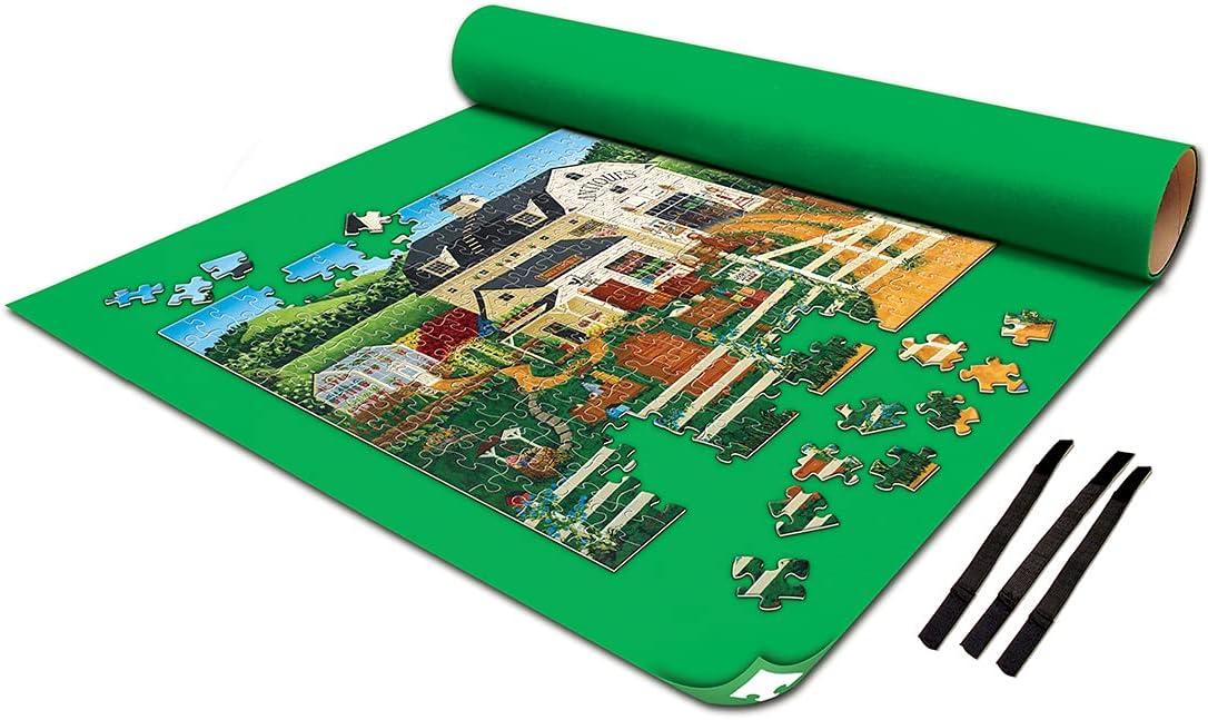 imageMasterPieces Accessories Jumbo Jigsaw Puzzle RollUp Mat amp Stow Box 48 x 36 Fits 3000 Pieces48x36