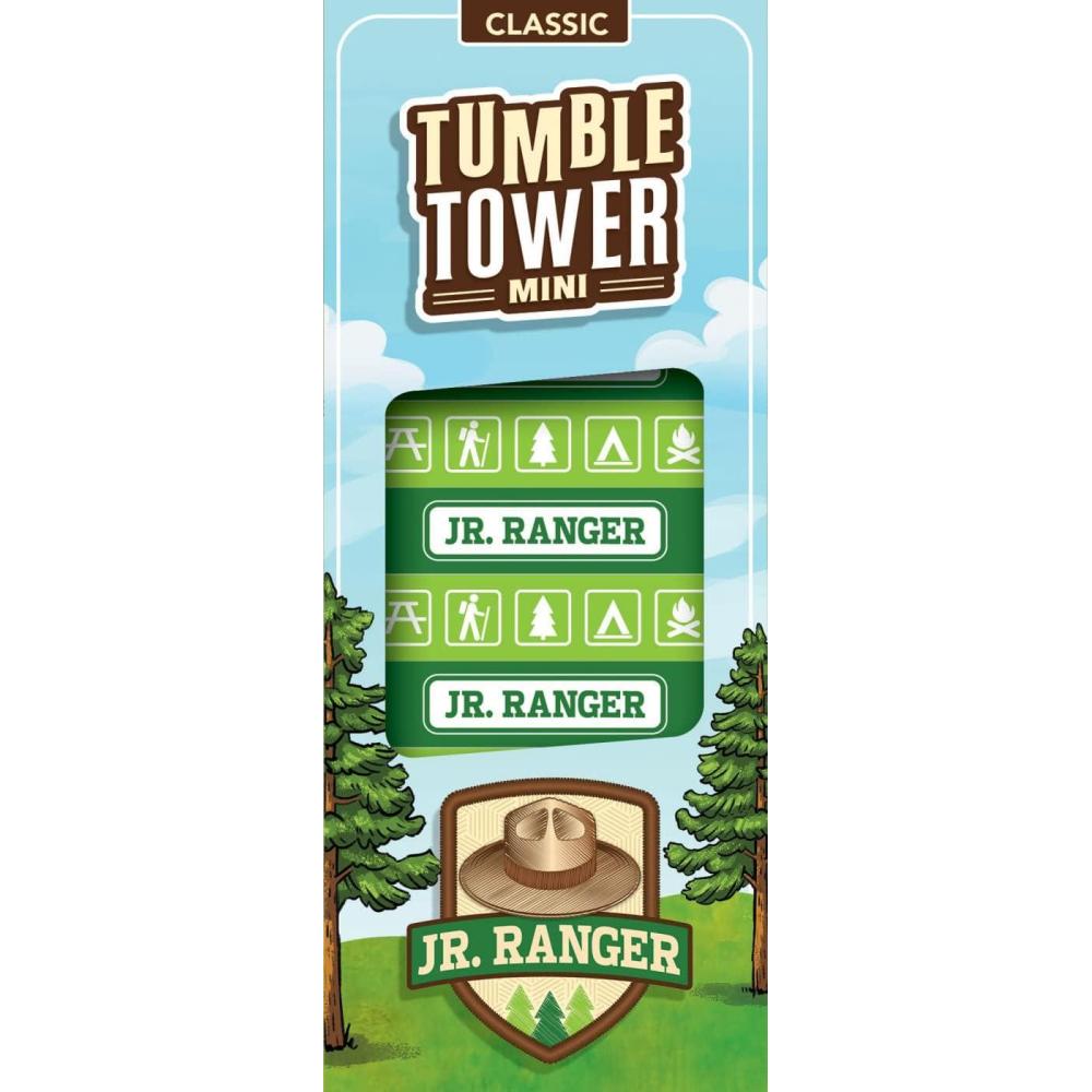 imageMasterPieces Kids Games  Jr Ranger Travel Sized Tumble Tower  Officially Licensed