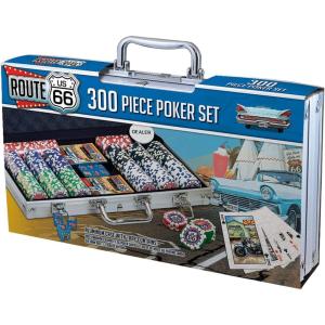 MasterPieces Casino – Route 66 – 300 Piece High Quality Poker Chip Set with Carrying Case(Route 66)