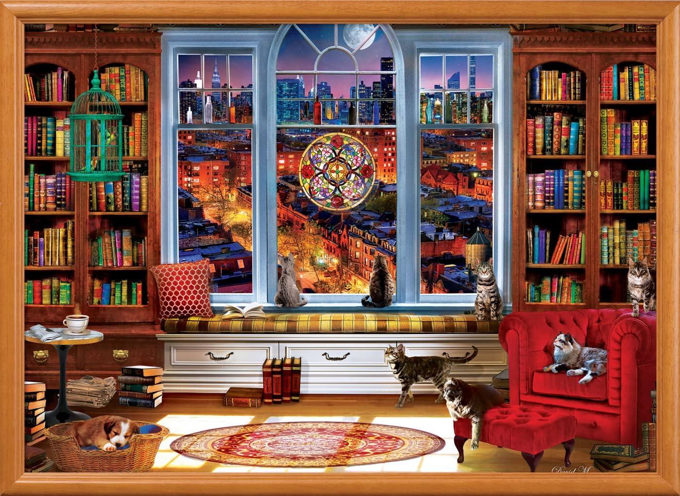 imageMasterPieces 1000 Piece Jigsaw Puzzle for Adults Family Or Youth Ocean Front View 1925x2675Downtown City View