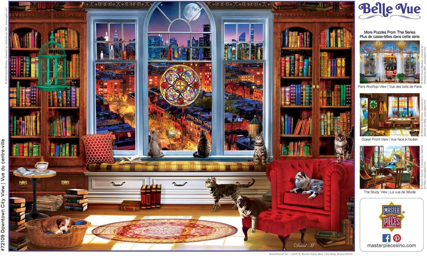 imageMasterPieces 1000 Piece Jigsaw Puzzle for Adults Family Or Youth Ocean Front View 1925x2675Downtown City View