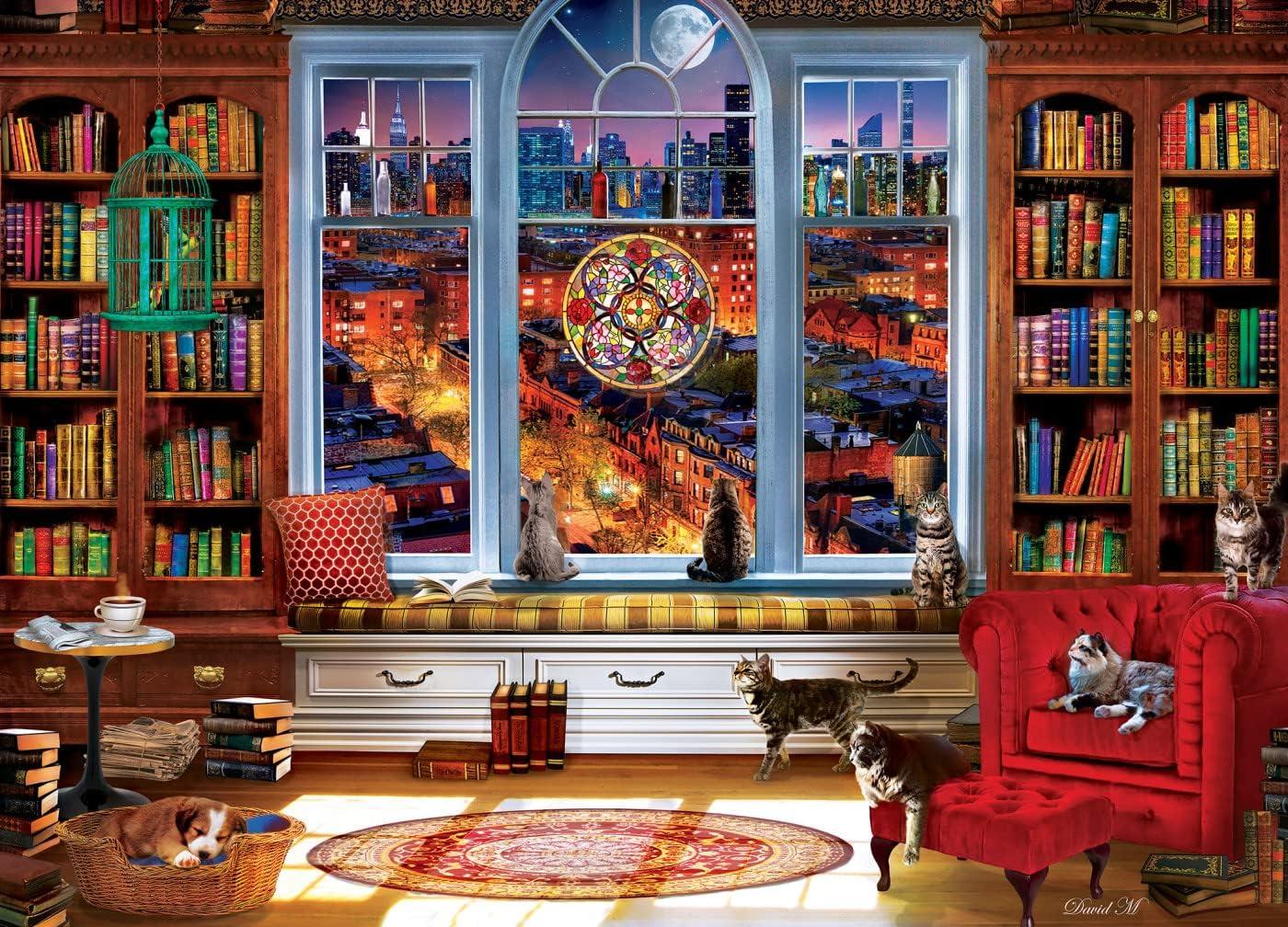 imageMasterPieces 1000 Piece Jigsaw Puzzle for Adults Family Or Youth Ocean Front View 1925x2675Downtown City View
