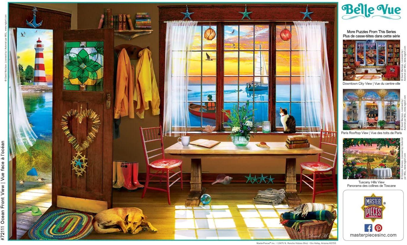 imageMasterPieces 1000 Piece Jigsaw Puzzle for Adults Family Or Youth Ocean Front View 1925x2675Ocean Front View