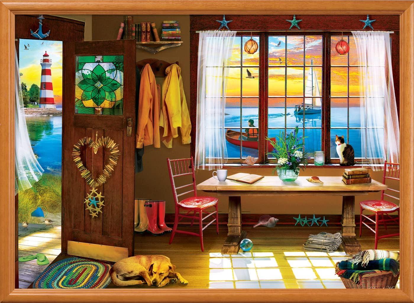 imageMasterPieces 1000 Piece Jigsaw Puzzle for Adults Family Or Youth Ocean Front View 1925x2675Ocean Front View
