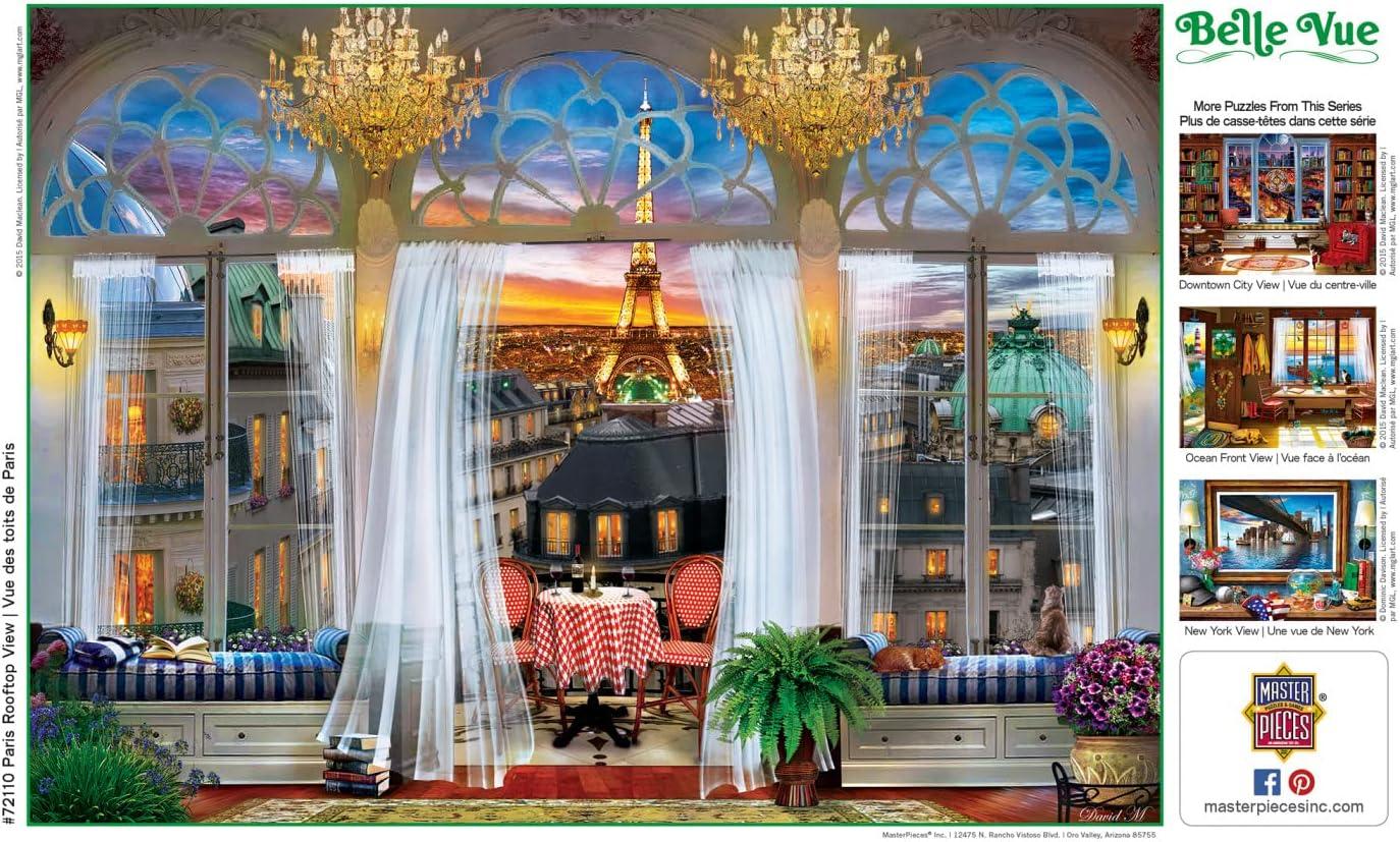 imageMasterPieces 1000 Piece Jigsaw Puzzle for Adults Family Or Youth Ocean Front View 1925x2675Paris Rooftop View